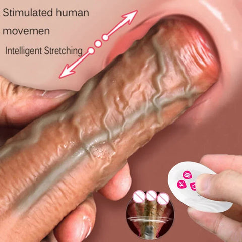 Big Dildo Vibrator Rechargeable Artificial Penis Telescopic Swing Heating Remote Silicone Dildos Control Vibrators For Women Gay